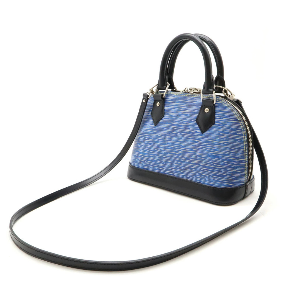 LOUIS VUITTON Epi Denim Alma Handbag Bag Shoulder Blue Black - Picture 2 of 8